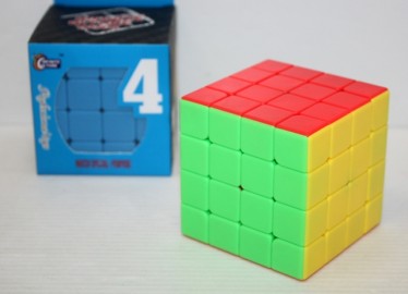 Cubo Tipo Rubick 4x4x4  filos blancos x 6 (exp 6)