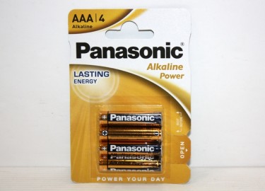 Pilas Panasonic Alkalinas Triple AAA Blister de 4 x 12