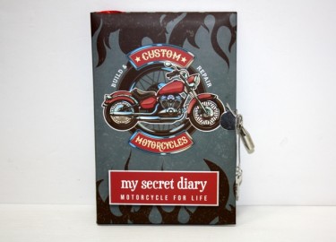 Diario Secreto con Candado Motocicleta Custom
