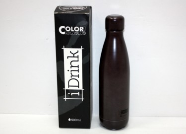 Botella I Drink Termo 500 Ml Cambiacolor Negra