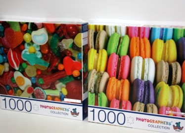 Puzzle Macarons y Gominolas 1000 Piezas x 2