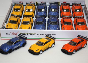 Coche Metal Nissan GT x 12