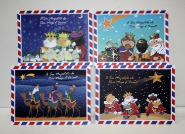 Cartas Reyes Magos Catalán 5 Modelos x 100