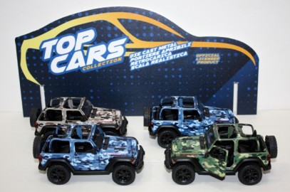 Coche Metal Kinsmart Jeep Wrangler x 4