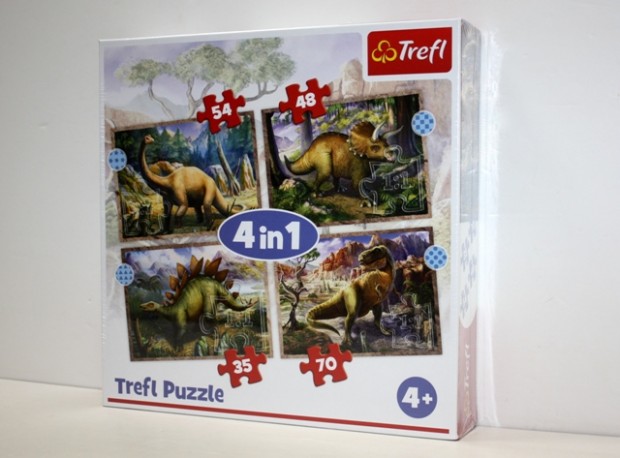 Puzzle Trefl Dinosurios 4 en 1
