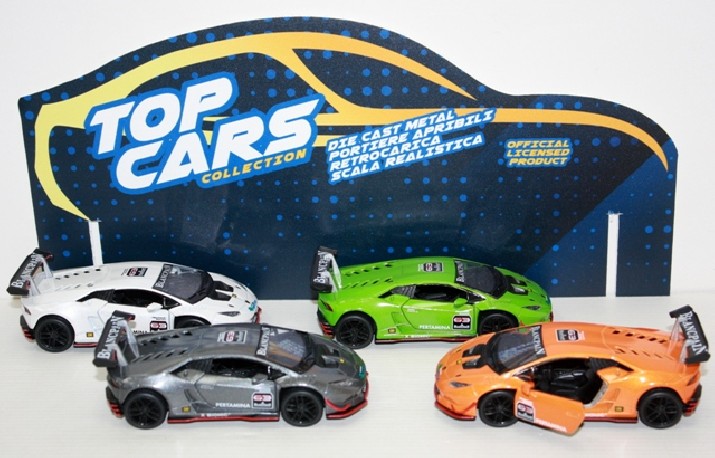 Coche Metal Kinsmart Lamborghini Huracán x 4