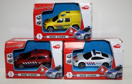 Coche Luz y Sonido Emergencias Dickie Toys x 6