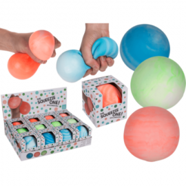 Pelota Sqeeze en Caja 3 Colores 10cm x 12