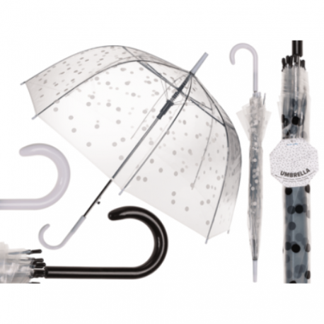 Paraguas Transparente Cúpula Automático x 2