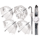 Paraguas Transparente Cúpula Automático x 4