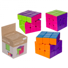 Cubo Tipo Rubick Liso en Caja 3x3x3 6cm