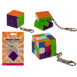 Cubo Tipo Rubick Llavero 3x3x3 en Blister x 6
