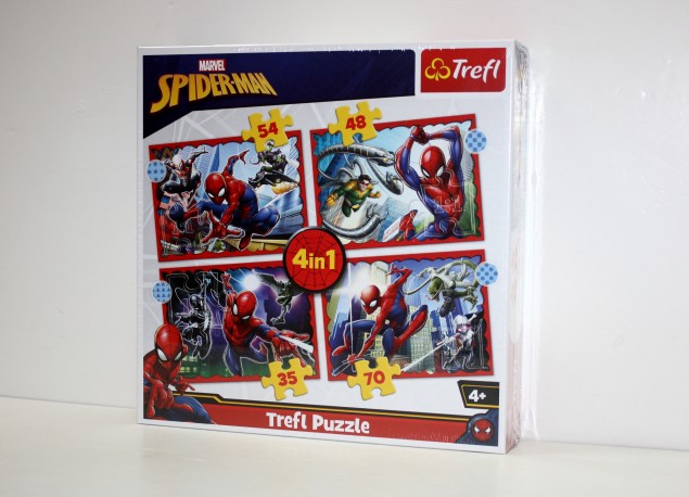 Puzzle Trelf Spiderman 4 en 1