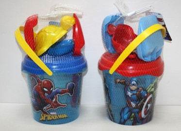 Maxi Cubo Playa Spiderman/Avengers 20cm x 2