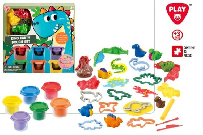 Playgo Set Plastilina Dinosaurios