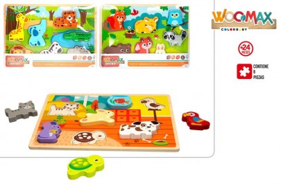 Puzzle Madera Encajables Animales x 3
