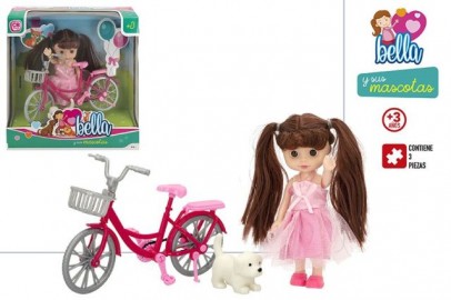 Muñeca Bella con Bicicleta