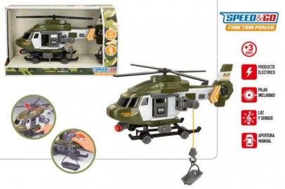 Helicoptero Luz y Sonido Militar