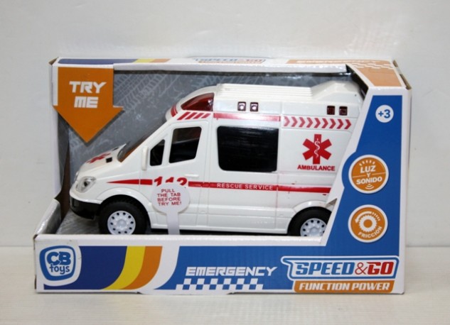 Ambulancia Luz y Sonido 16cm