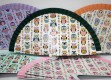 Abanico Buhos Colores x 12