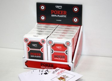 Cayro Cartas Baraja Poker Plastic 100% (Expositor de 12)