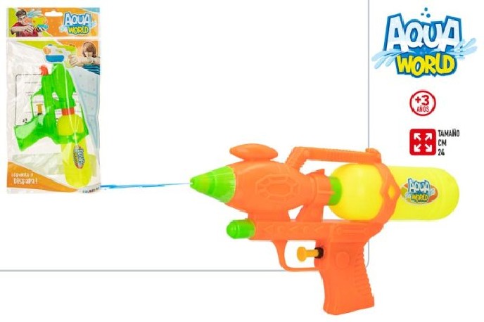 Aqua Wordl Pistola Agua 25cm x 2