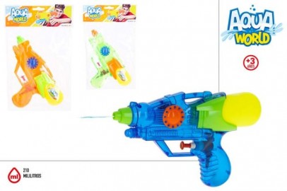 Aqua Wordl Pistola Agua Transparente x 2