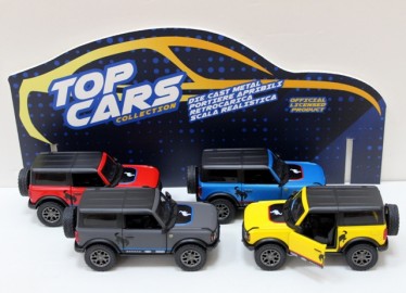 Coche Metal Knismart Ford Bronco Capota x 4