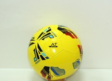 Balón Futbol At Amarillo Cuadros 23cm
