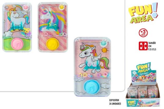 Juego de Agua Unicornio 9cm x 24