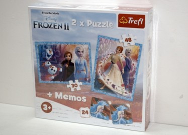 Trelf Puzzle 2 en 1 mas Memory Frozen