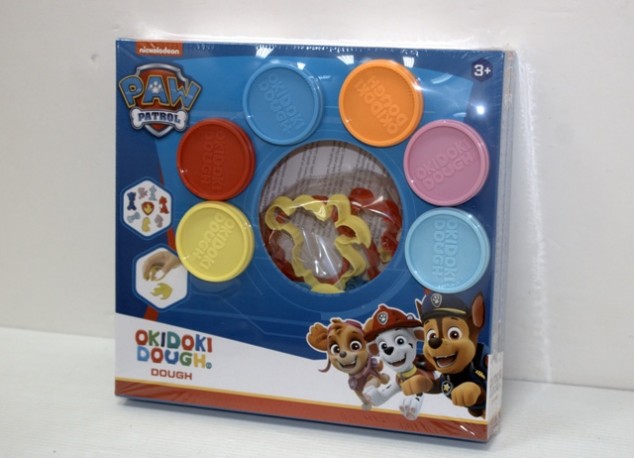 Paw Patrol Set de Plastilina 6 Botes y Moldes