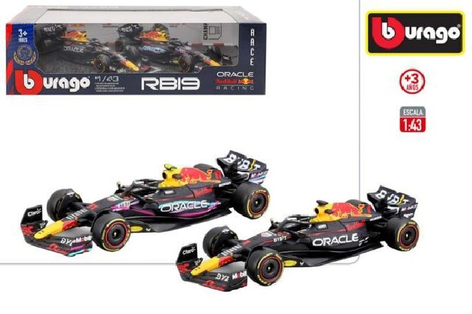 Set 2 Coches Burago Red Bull F1 1/43