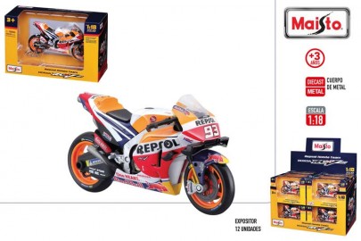 Moto Maisto Metal Moto GP Repsol 93 MARC MARQUEZ (expositor 12)