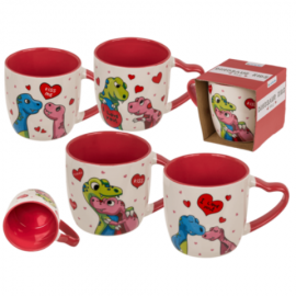 Taza Porcelana Dino Kids x 4