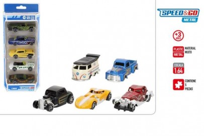 Set 5 Coches Metal Tunning