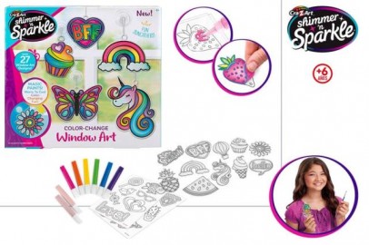 Set Crea tus VIDRIERAS Shimmer Sparkle