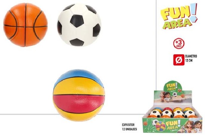 Pelota Surtida Games 12cm x 12