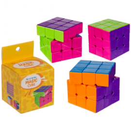 Cubo Tipo Rubick Liso en Caja 3x3x3 6cm