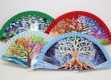 Abanico Madera Arbol de la Vida x 12