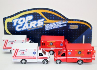 Coche Metal Kinsmart  Rescue Team x 4