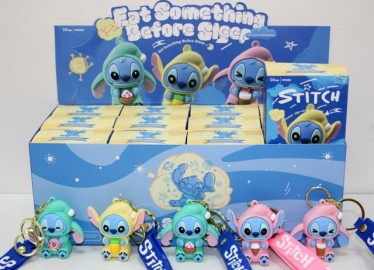 Stitch Llavero Goma en Caja x 12